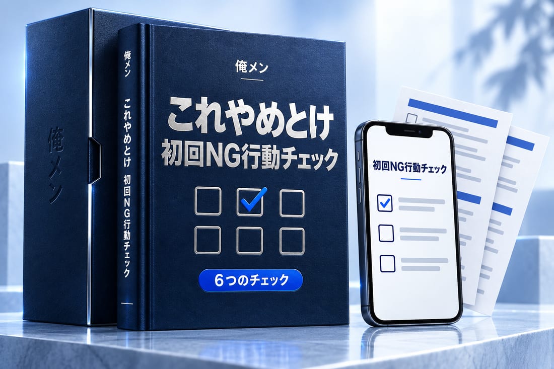 これやめとけ 初回NG行動チェック（6つのチェック）